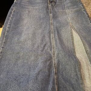 SHEIN Blue Denim Skirt